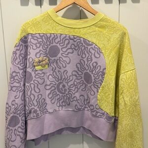 Women's Nike Pastel Lavender & Yellow Graphic Pullover Sweatshirt
